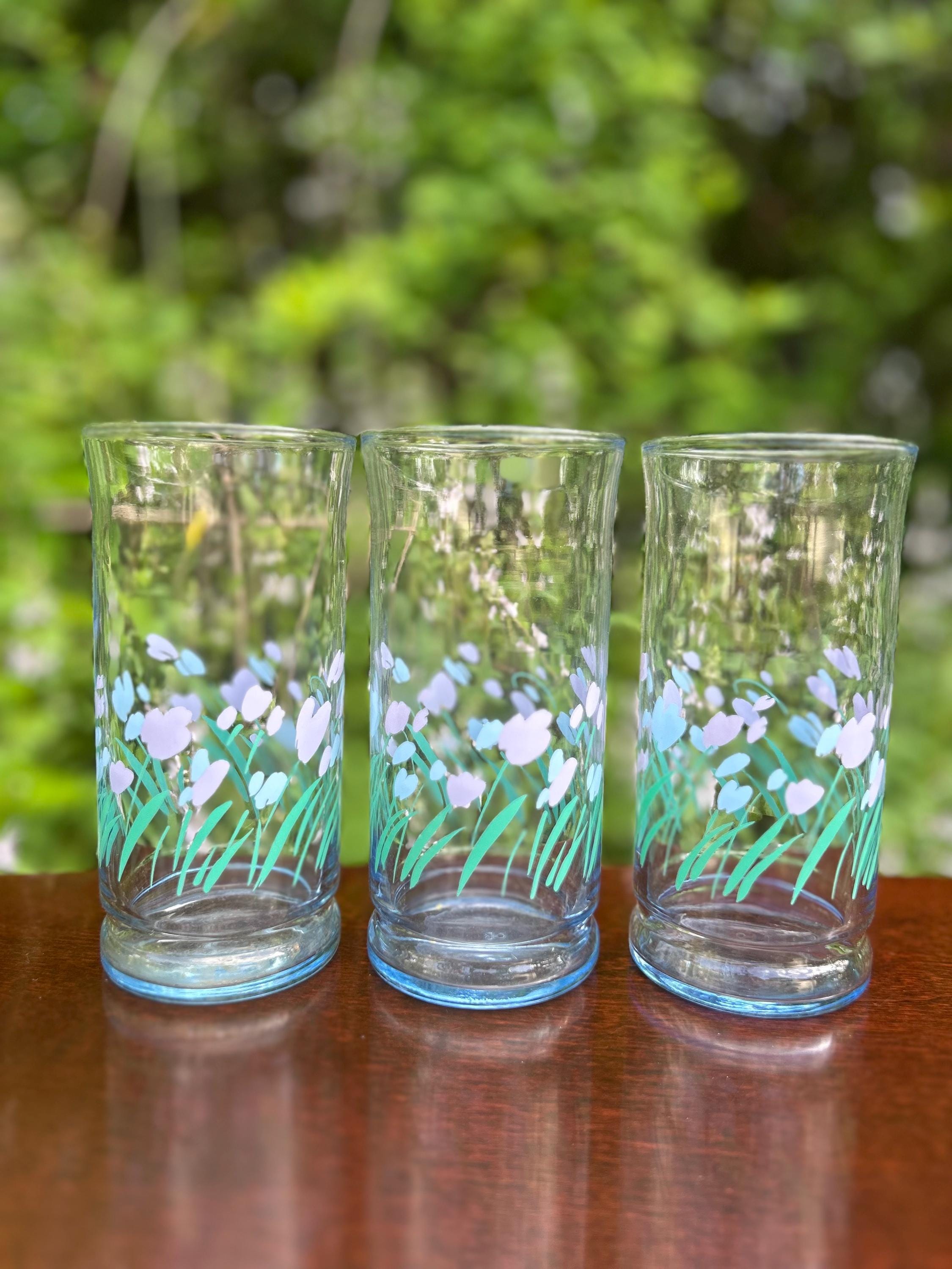 Set of 3 Tall Drinking Glasses, Libbey Tinted Springtime Glasses, 16oz  Drinking Glass - Etsy