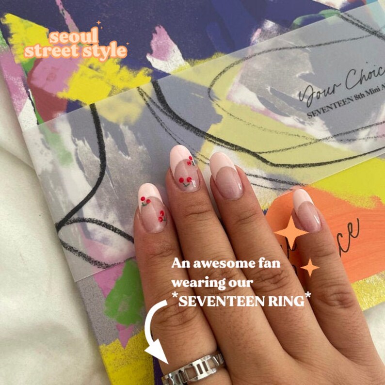 SEVENTEEN Kpop Ring Korean Fashion Mens Pinky Ring Korean | Etsy