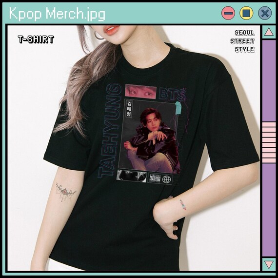 TAEHYUNG BIAS T Shirt BTS V Kpop Rock T 