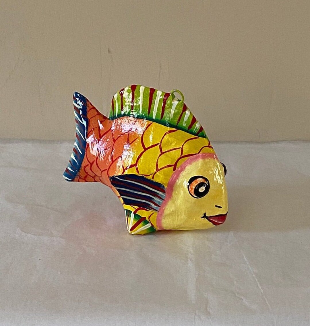 Small Tropical Fish Haitian Papier Maché - Etsy