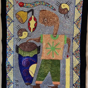 Dhamballah Haitian Vodou/Voodoo Flag