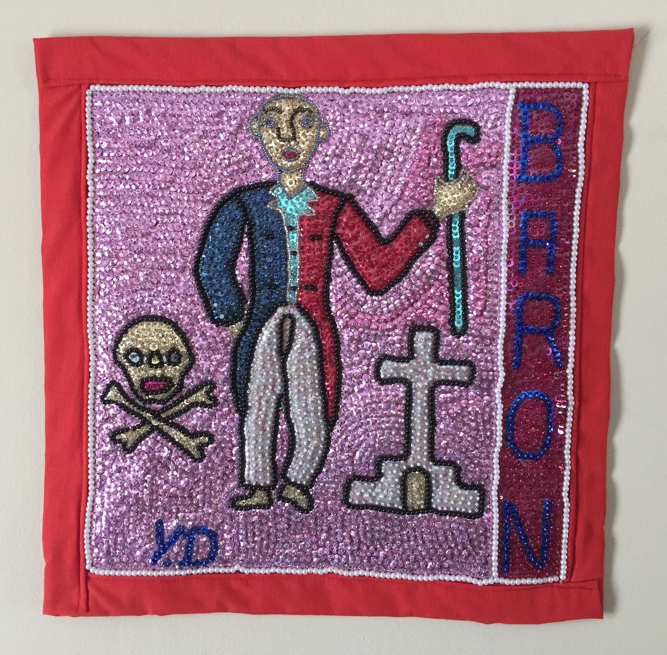 Baron Haitian Voodoo Flag Etsy