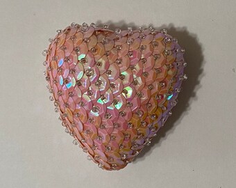 Small Erzulie Haitian Rock Sequins & Glass Beads