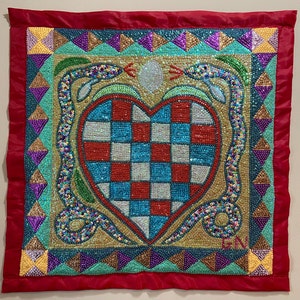Erzulie Dhamballah Haitian Vodou/Voodoo Flag