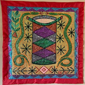 Ibo Lélé, Dhamballah and Aïda Hwédo Haitian Vodou/Voodoo Flag