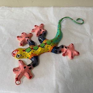 Tropical Lizard Haitian Papier Maché