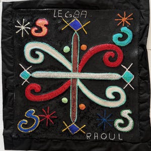 Legba Haitian Vodou/Voodoo Flag