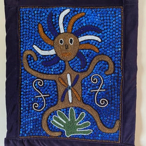 Dancing Guédeh Haitian Vodou/Voodoo Flag