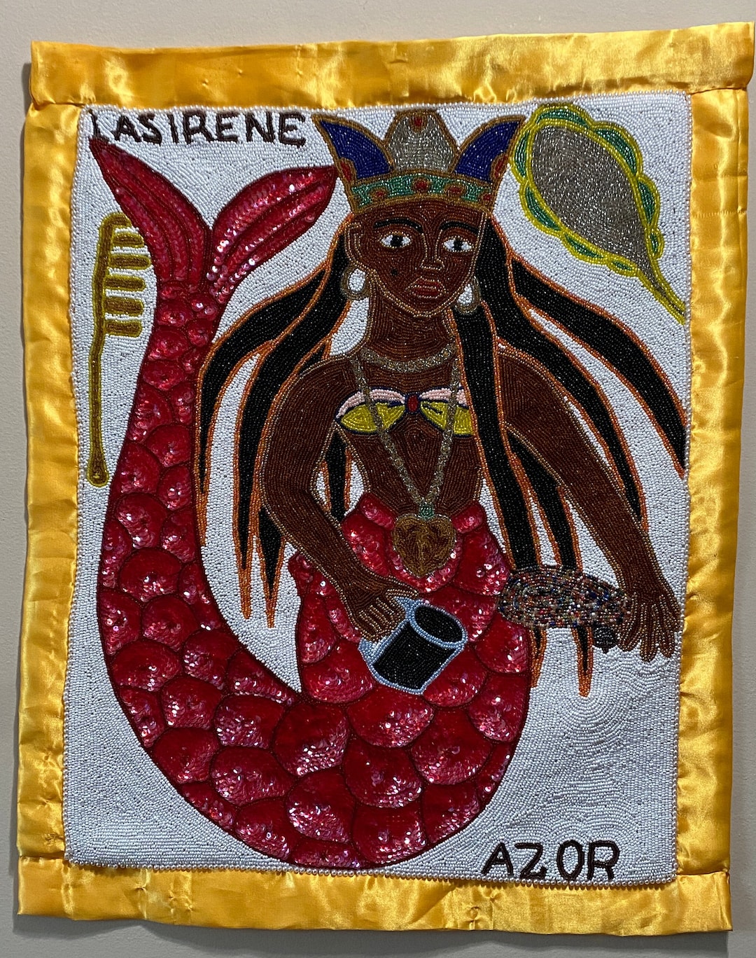 La Sirene Haitian Vodou/voodoo Flag Roudy Azor Circa 2019 Etsy