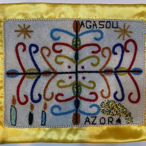 Legba Agassou Haitian Vodou/Voodoo Flag