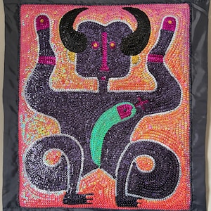 Bosou Damballah Haitian Vodou/Voodoo Flag