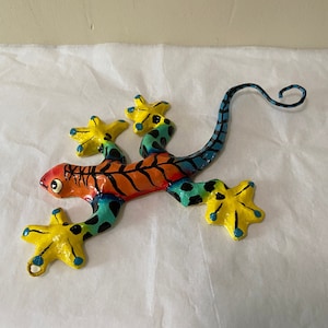 Tropical Lizard Haitian Papier Maché