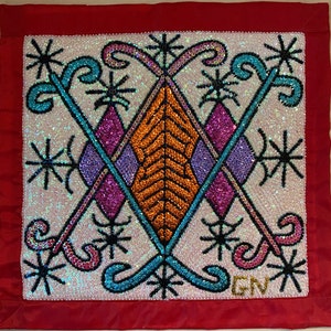 Bandera vudú/vudú haitiano de Aizan - Circa 2006