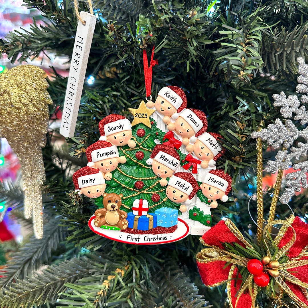 Family Of 9 Christmas Ornament 
