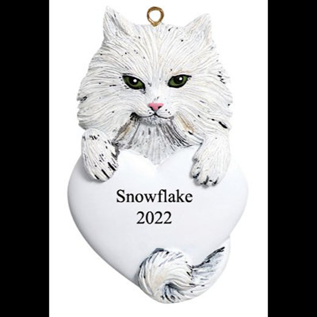 Customised Persian Cat Christmas Tree Decoration Ornament Etsy