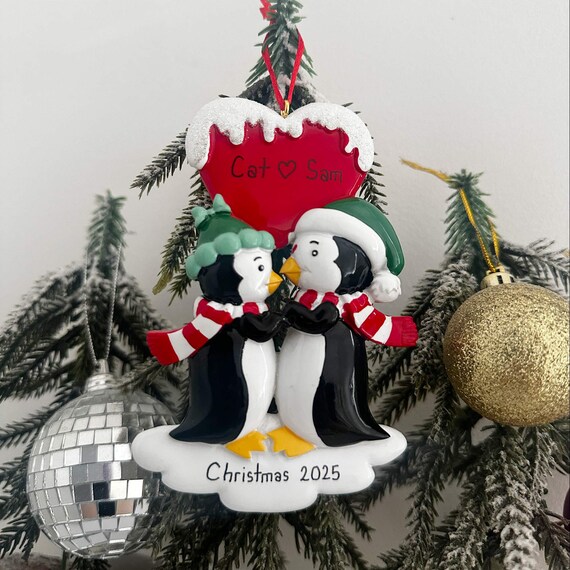 Pallina Di Natale Personalizzata Con Foto 2025 | Decorazione In Acrilico Con Nome, Regalo Per Famiglia E Coppie