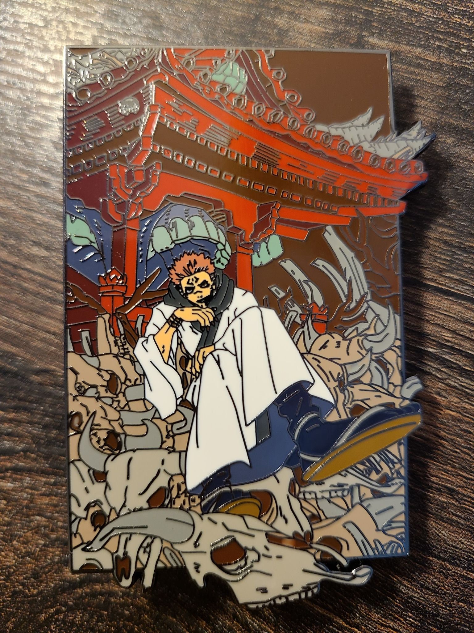 Jujutsu Kaisen Sukuna's Malevolent Shrine 3" hard enamel pin
