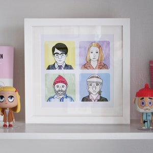 Wes Anderson Character Illustration - Art Print