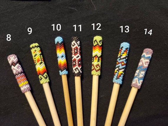 Beaded Hair Sticks Assorted Beaded Barrett & Chonta Wood Hair Stick 6  main image 4