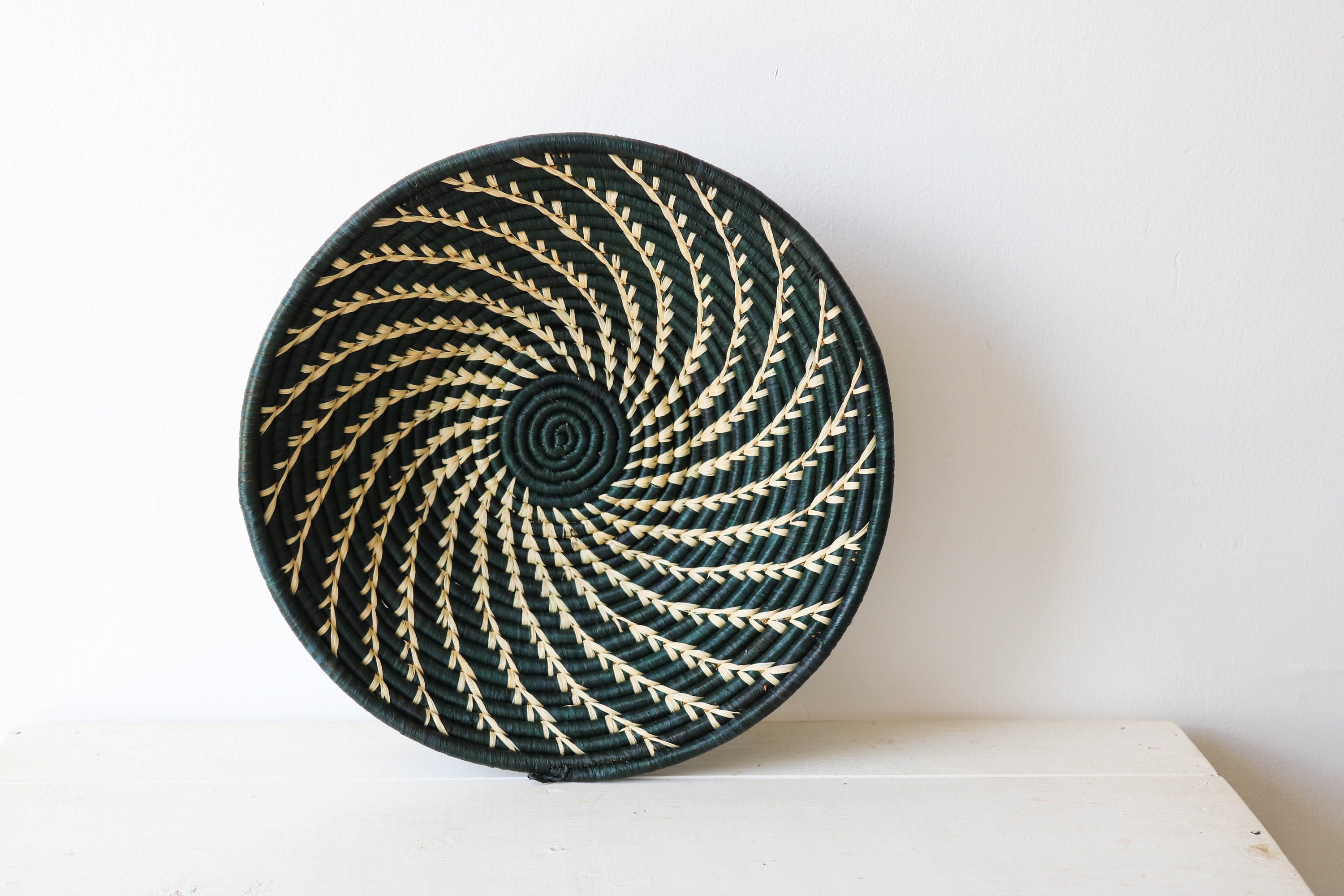 SALE Woven wall baskets Rwanda baskets African Wall decor Etsy