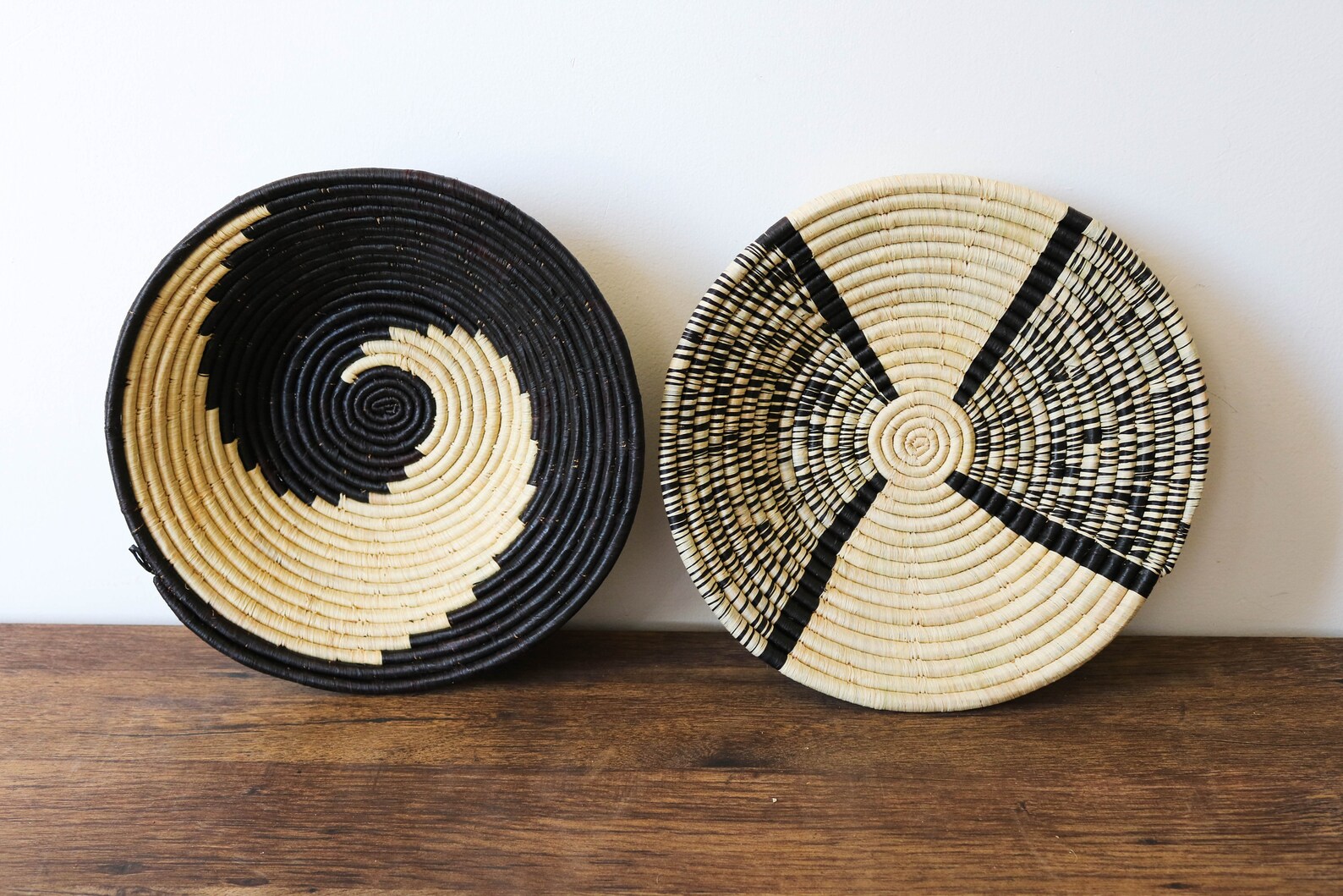 SALE African wall baskets Woven bowls Rwanda baskets Wall Etsy
