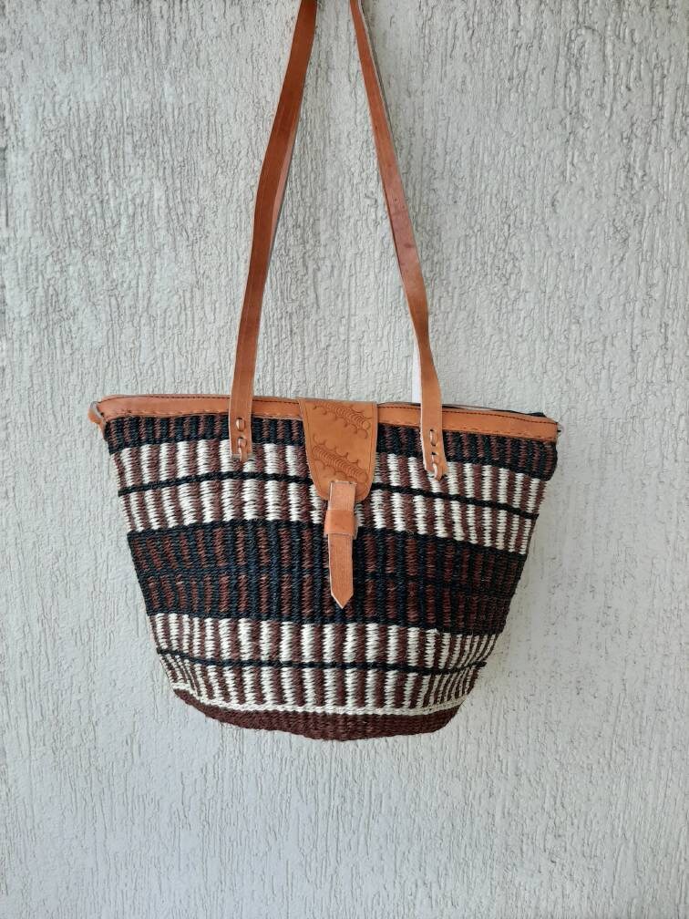 SALE Sisal woven bag Crossbody bag Woven basket African | Etsy