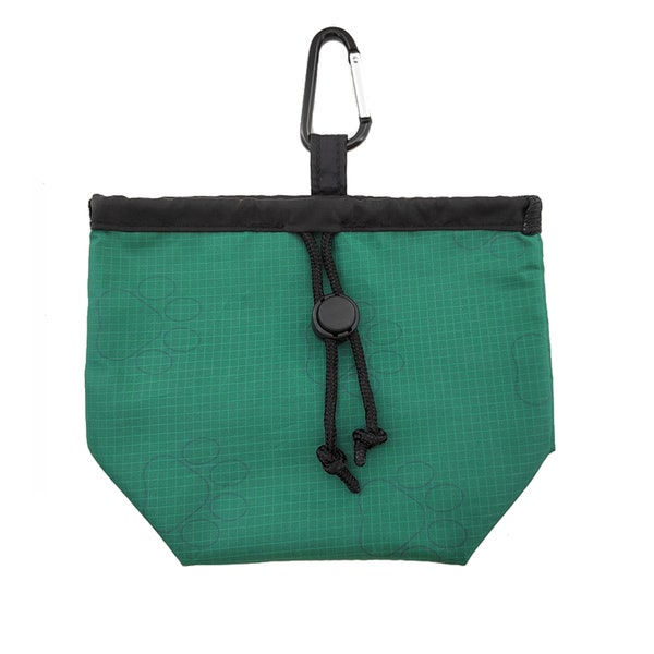 Dog Poop Waste Bag Carrier - Clips to Leash - 2 Inside Pockets - DKC: Dog Krap Carrier