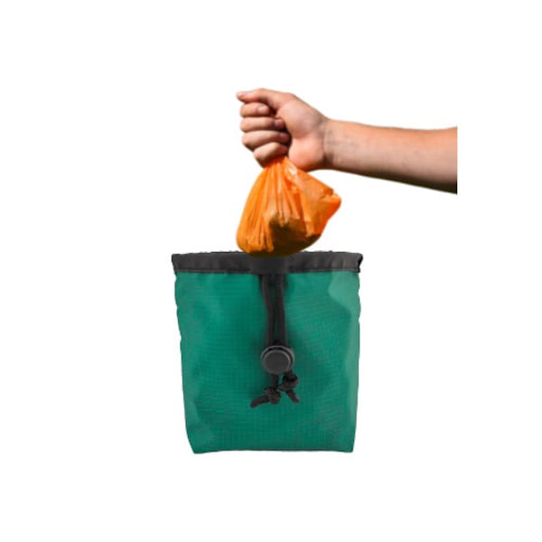 Dog Poop Waste Bag - Dog Poop Carrier - Clips to the Leash - Two Pockets Inside - DKC: Dog Krap Carrier