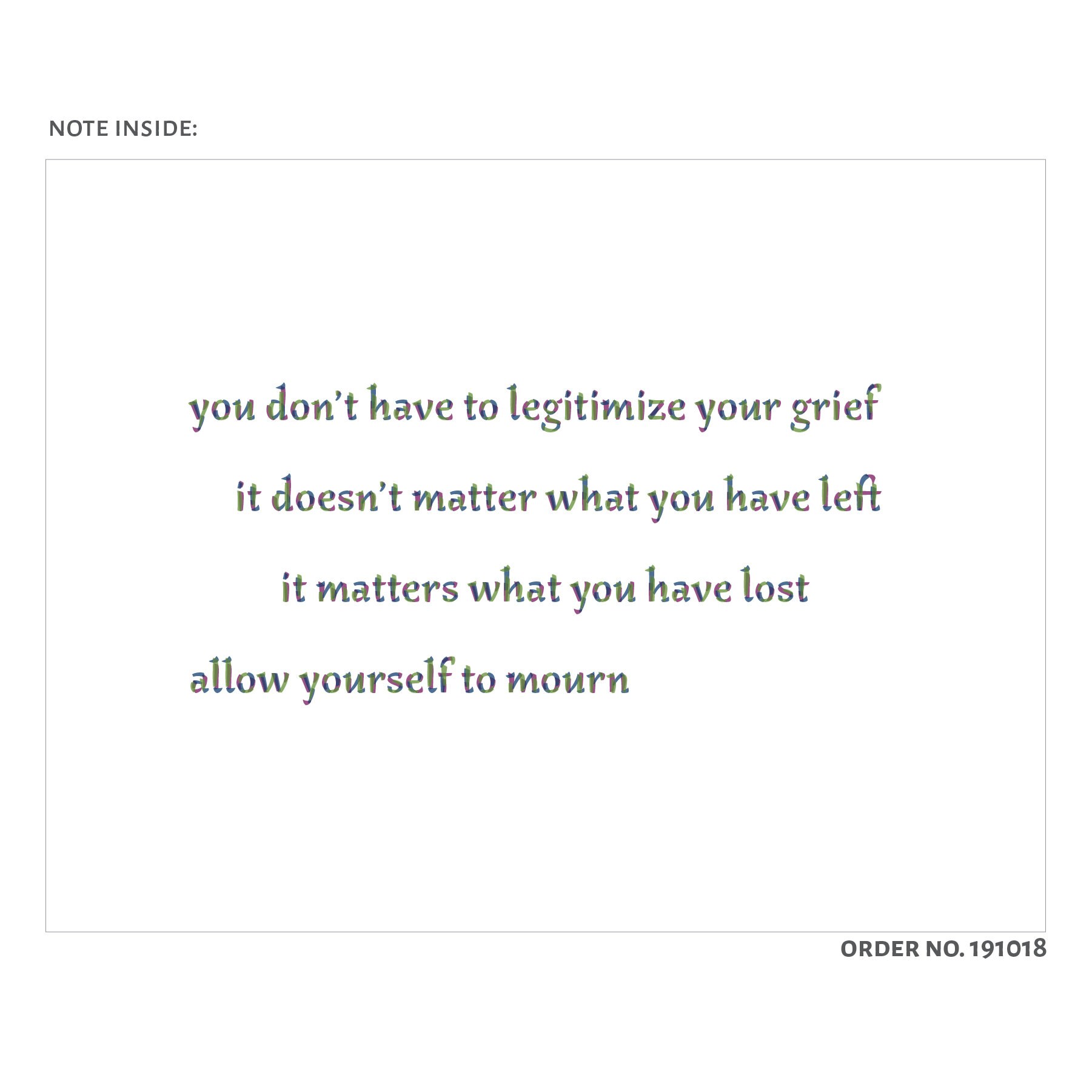 Card 018 after the funeral empathy sympathy. support | Etsy