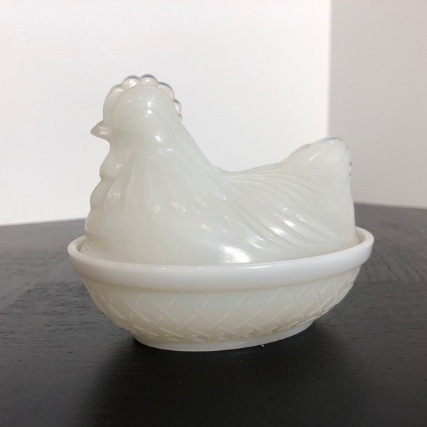 Glass Chicken on Nest