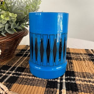 Vintage King-Seeley Thermos Blue with Black Diamond