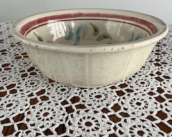 Antique Rustic Ware Large Pasta Bowl - Crazed and lightly Stained Bowl RRP Co Roseville