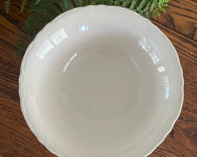 Unmarked Ironstone Serving Bowl Etsy