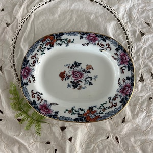 Cauldon Place England Platter - Heavy Ironstone Plate (10.75” by 8.75”)