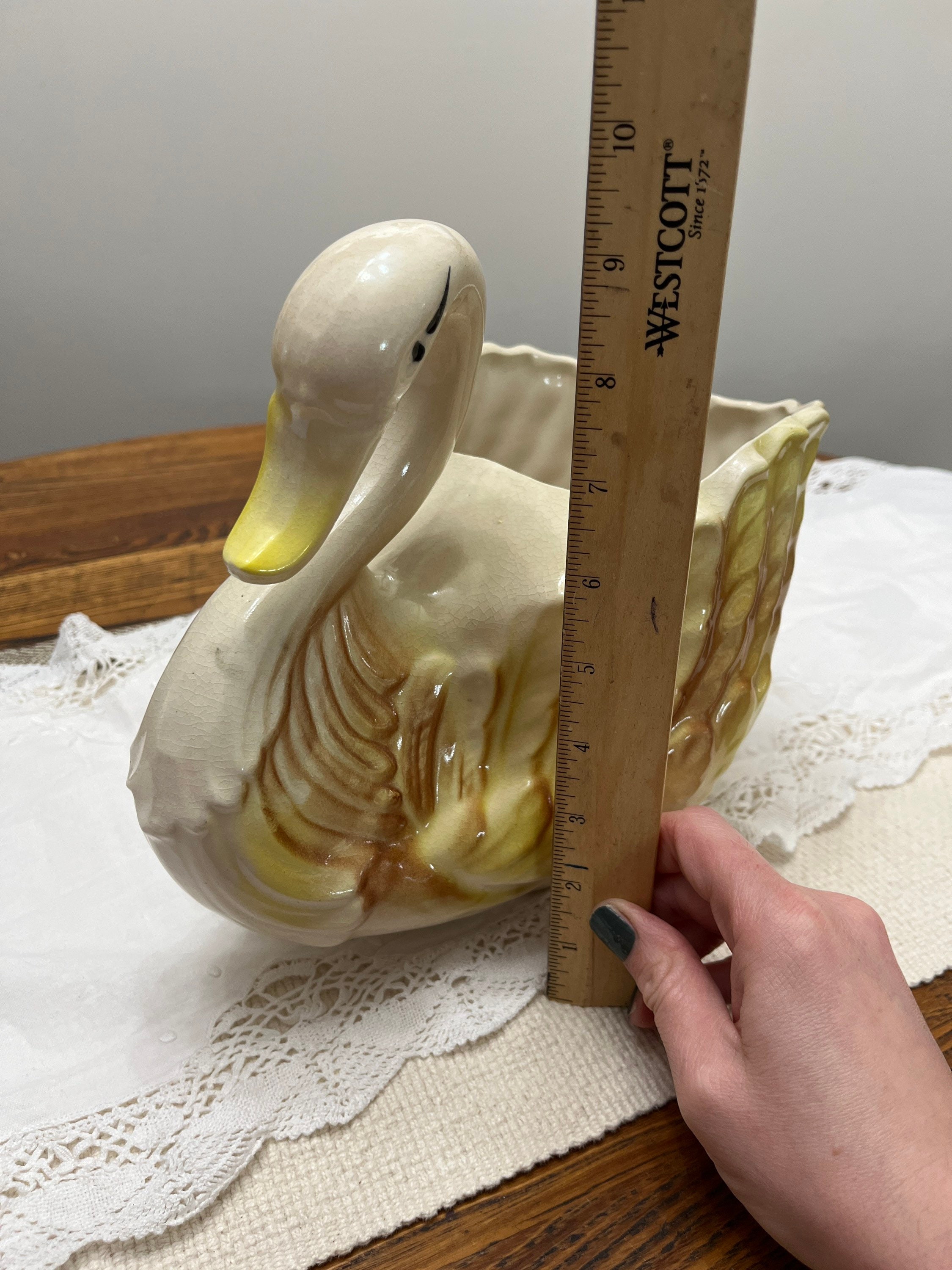 Retro Vintage Swan Vase Swan Planter Etsy