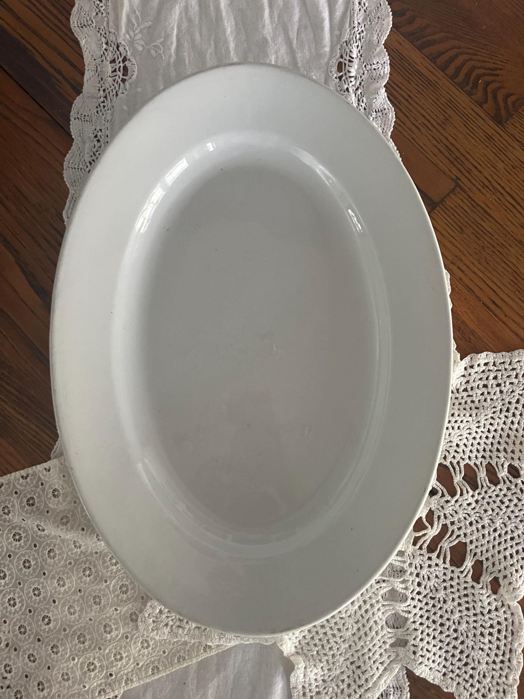 Antique White Ironstone China Platter - J&G Meakin 1869 Roast Platter ...