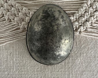Antique Metal Egg Mold - Easter Decor - One Half Rustic Farmhouse Decor