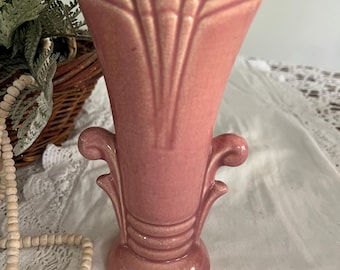 Antique Art Deco Mauve Vase / Pink Urn