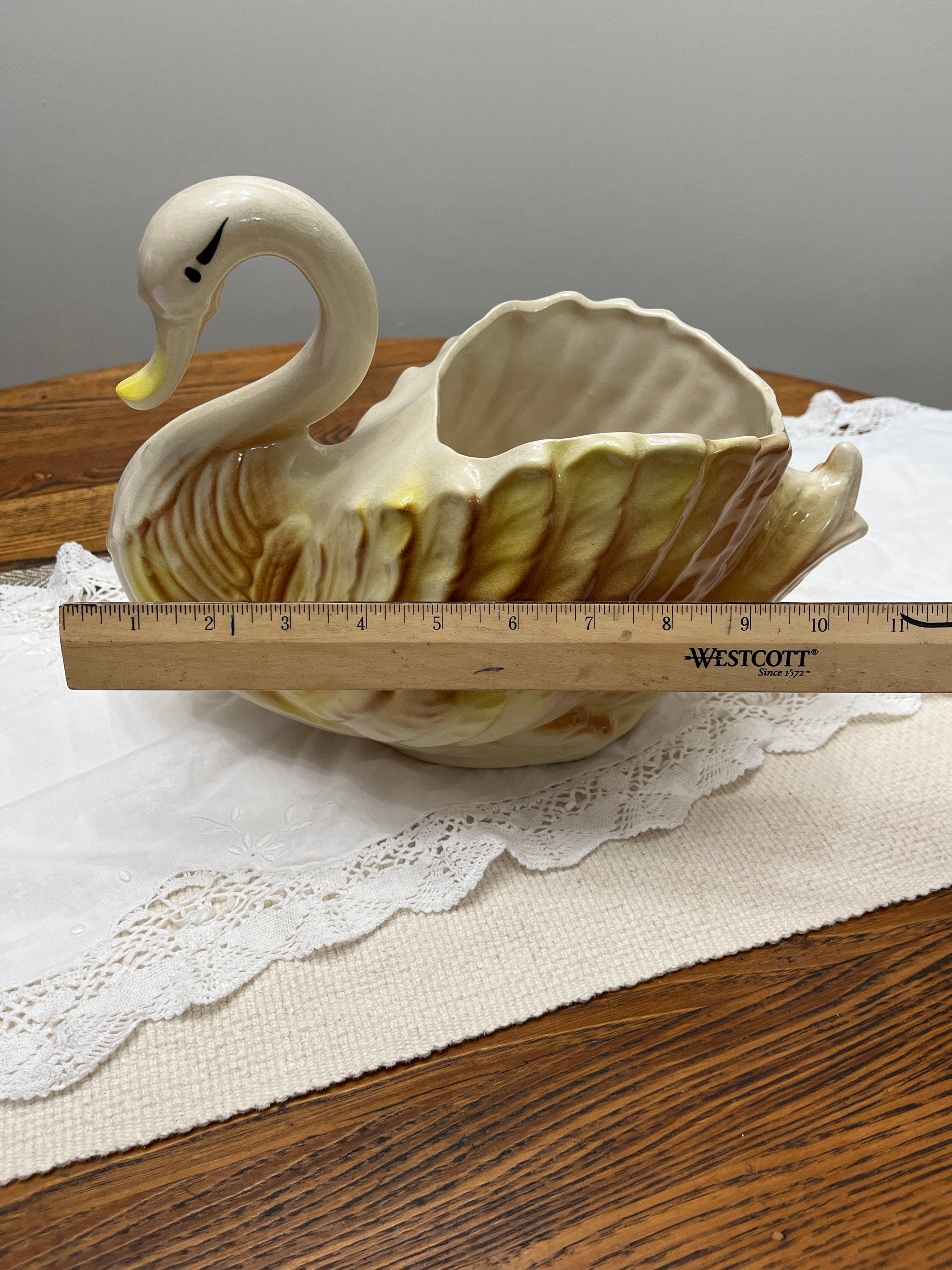 Retro Vintage Swan Vase Swan Planter Etsy