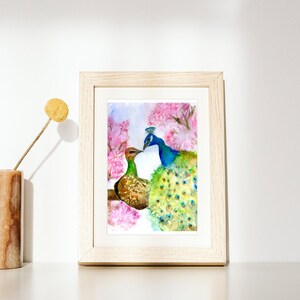 Peacock artwork, peacock Art Print, Peacock painting, peacock original watercolor painting, bird painting, professional art prints, peacocks