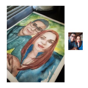 Watercolor portrait custom, commission portrait watercolor, portrait family painting, portrait painting, watercolor portraits from photo,