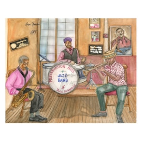 New Orleans art, jazz art print, New Orleans jazz art prints, New Orleans painting, Louisiana art, jazz painting, New Orleans artwork