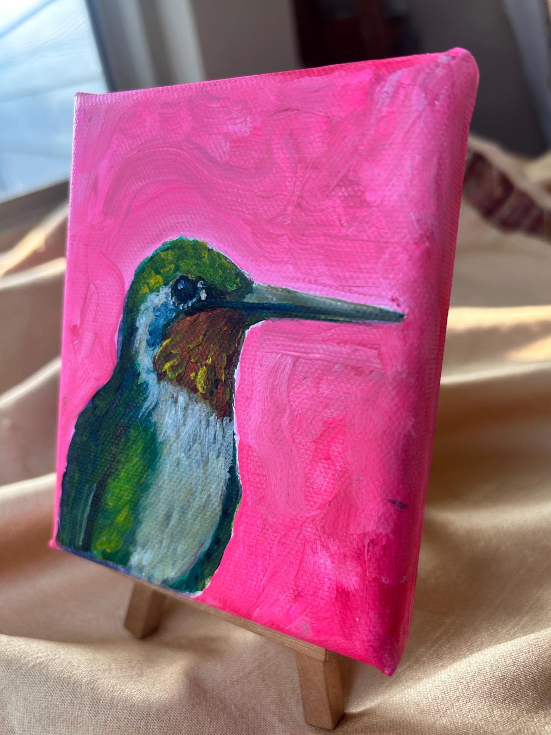 Mini Original Drawing Hummingbird Original Paintings, Mini Art, Humming Mini Art, Mini ...