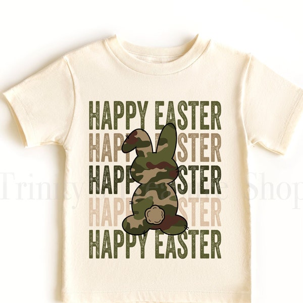 Easter Boy Shirt, Toddler Boy Easter Shirts, Kids Easter Bunny Shirt, Camo Bunny Easter Shirt, Toddler Boy Easter, Easter Family Shirt