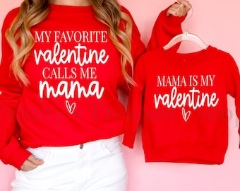 Matching Valentines Day Shirt, Mommy and Me Shirts, Mom and Daughter Valentine's Day Sweatshirt, Mom and Baby Shirts, Valentine's Day Shirts