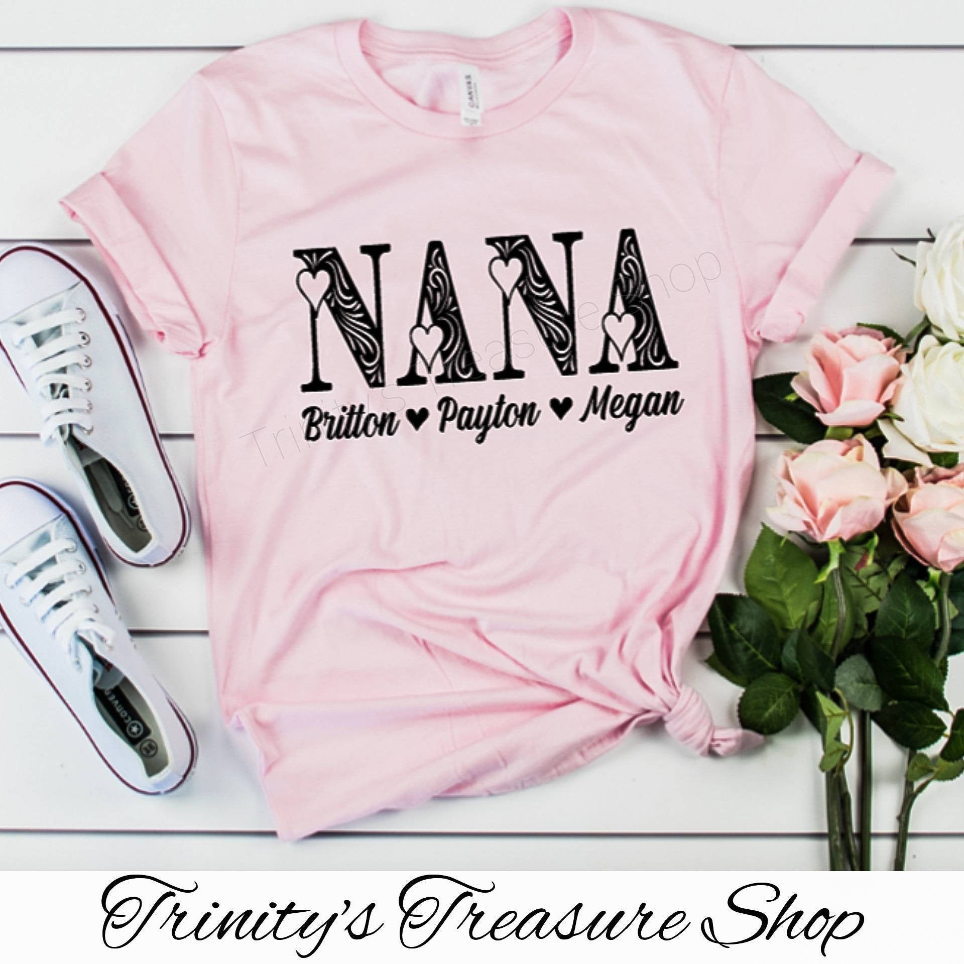 Personalized Nana Shirt Mothers Day Shirt Gift for Mom Nana Etsy