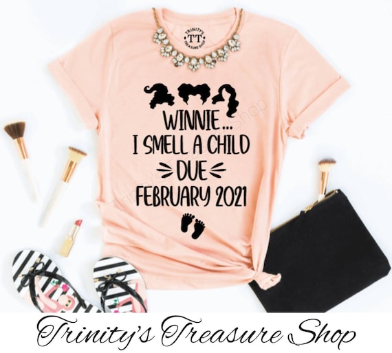 Winnie I Smell A Child Pregnancy Announcement Shirts