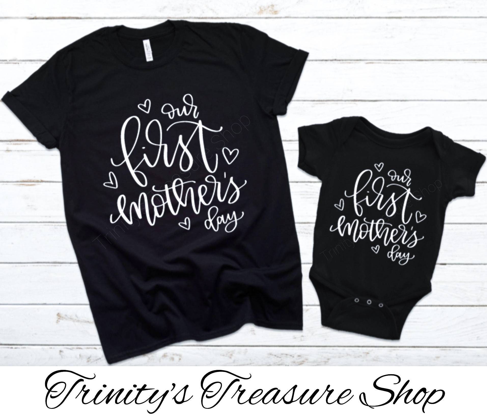 Our First Mother's Day Shirts Mommy and Me Shirts Mommy | Etsy