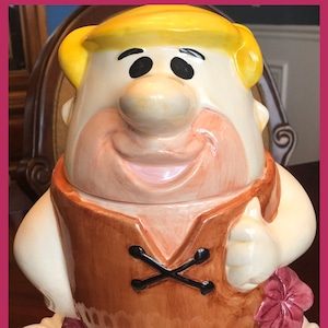 1990s Flintstone Barry Rubble Cookie Jar