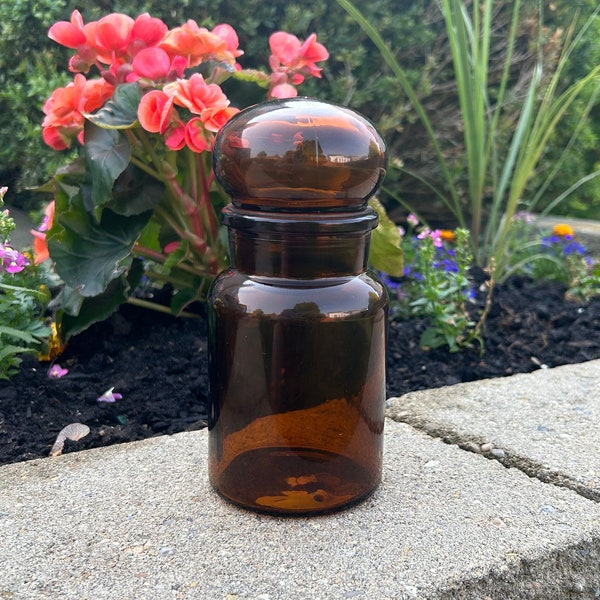 Brown Glass Jars - Etsy